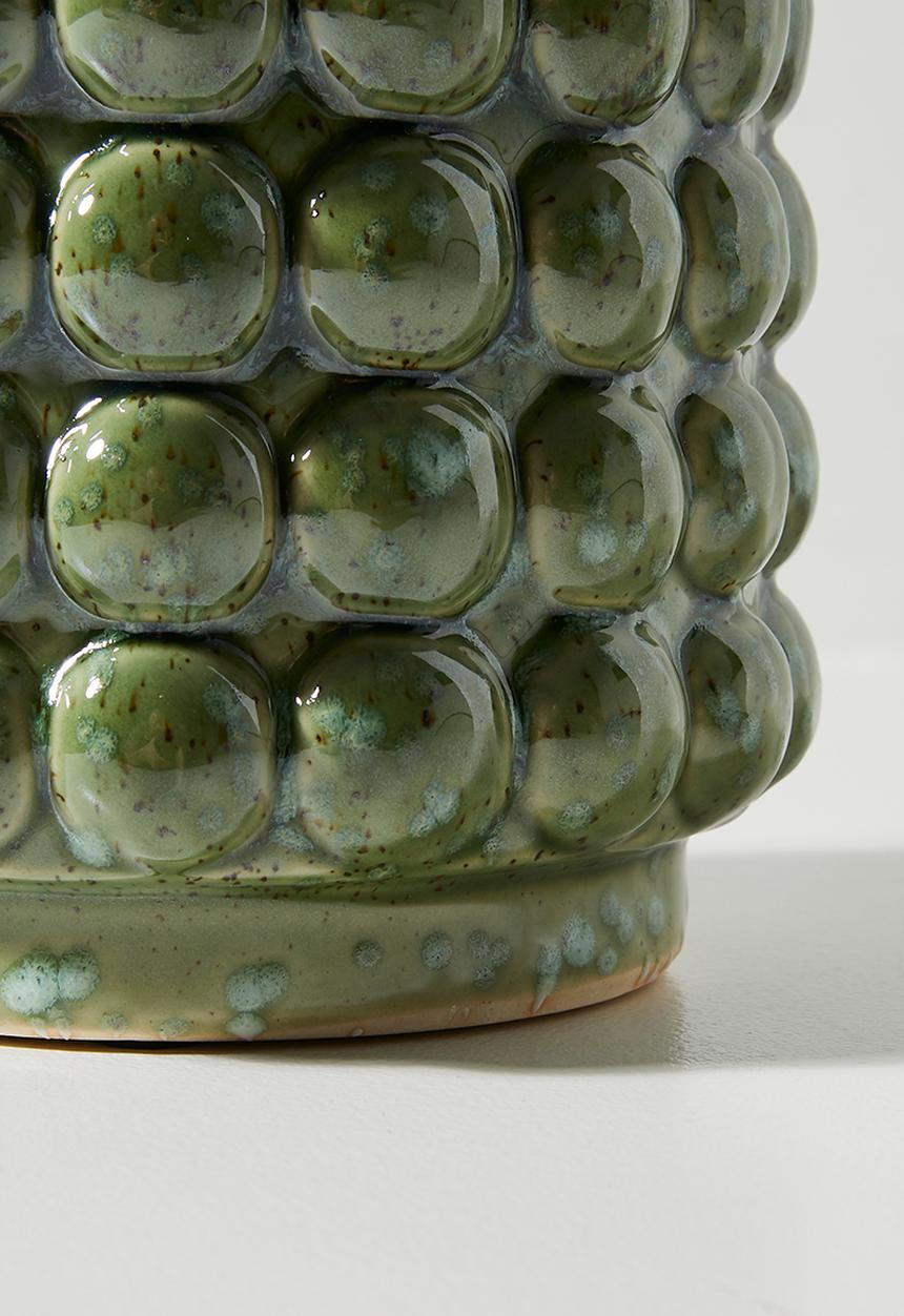 H&S - Bobble ceramic vase - Olive