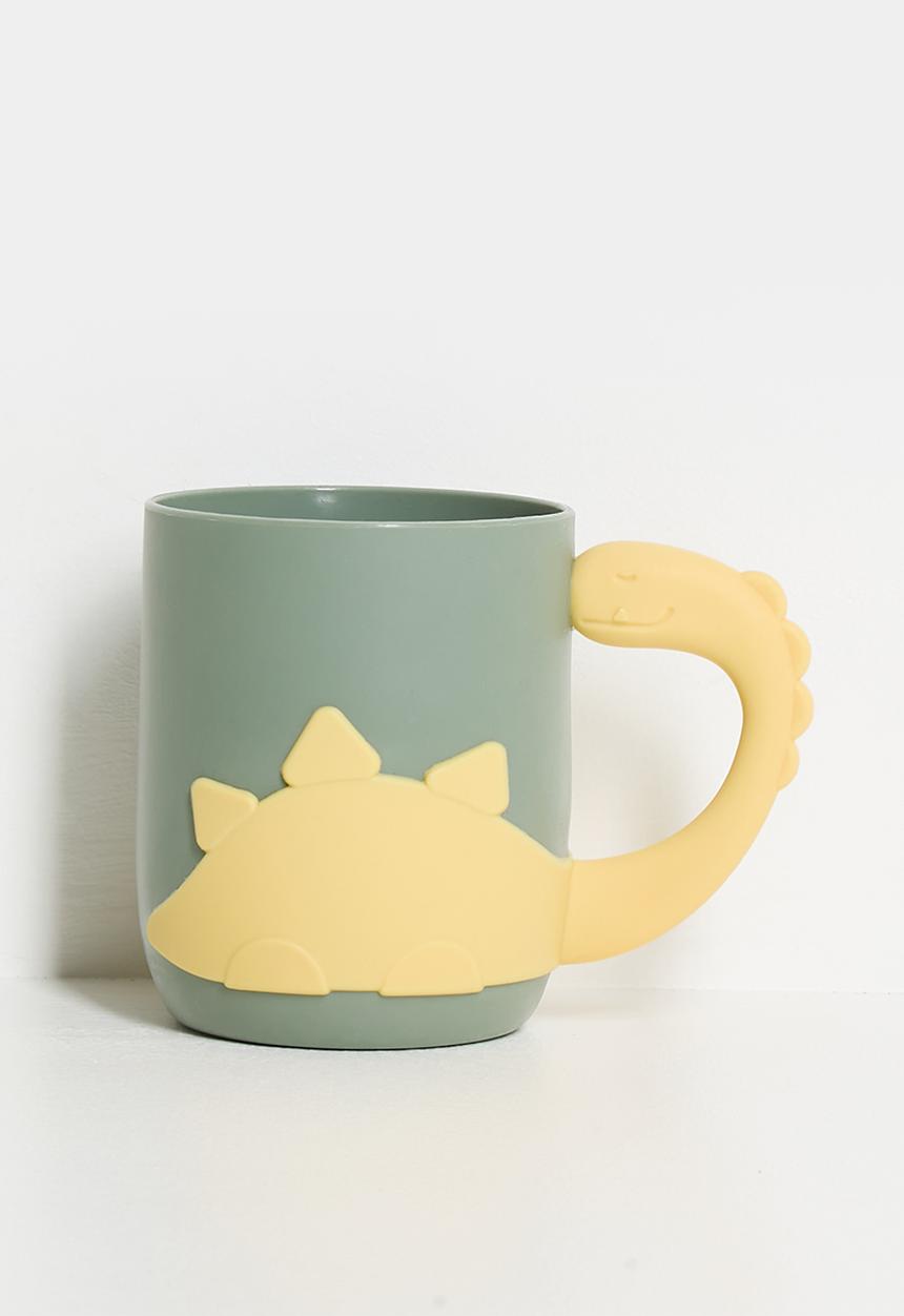 Pop Candy - Dino mug - dark grey/yellow