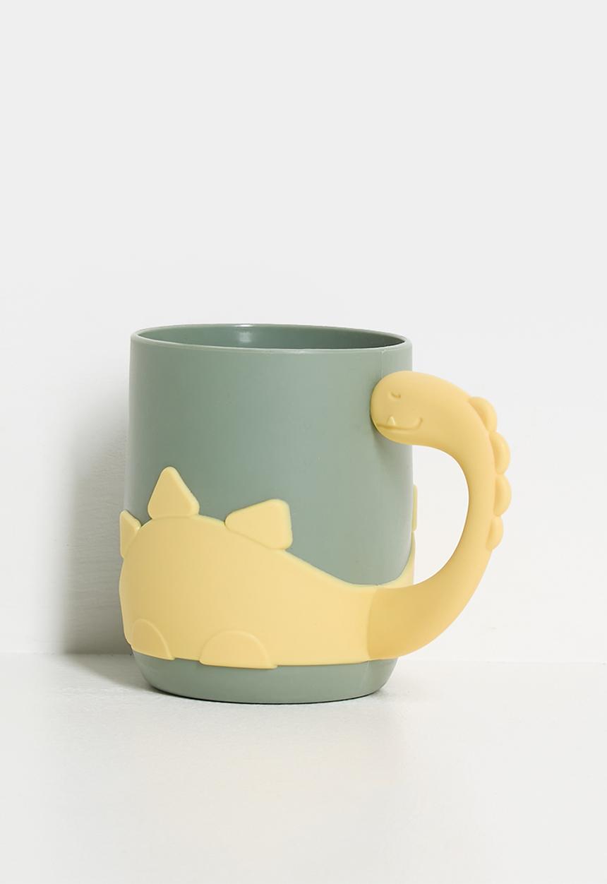 Pop Candy - Dino mug - dark grey/yellow