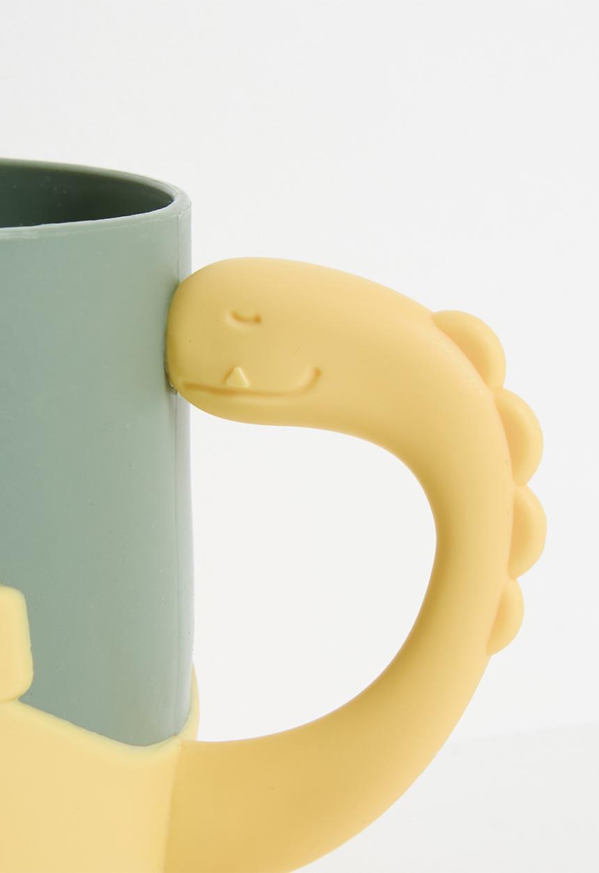 Pop Candy - Dino mug - dark grey/yellow