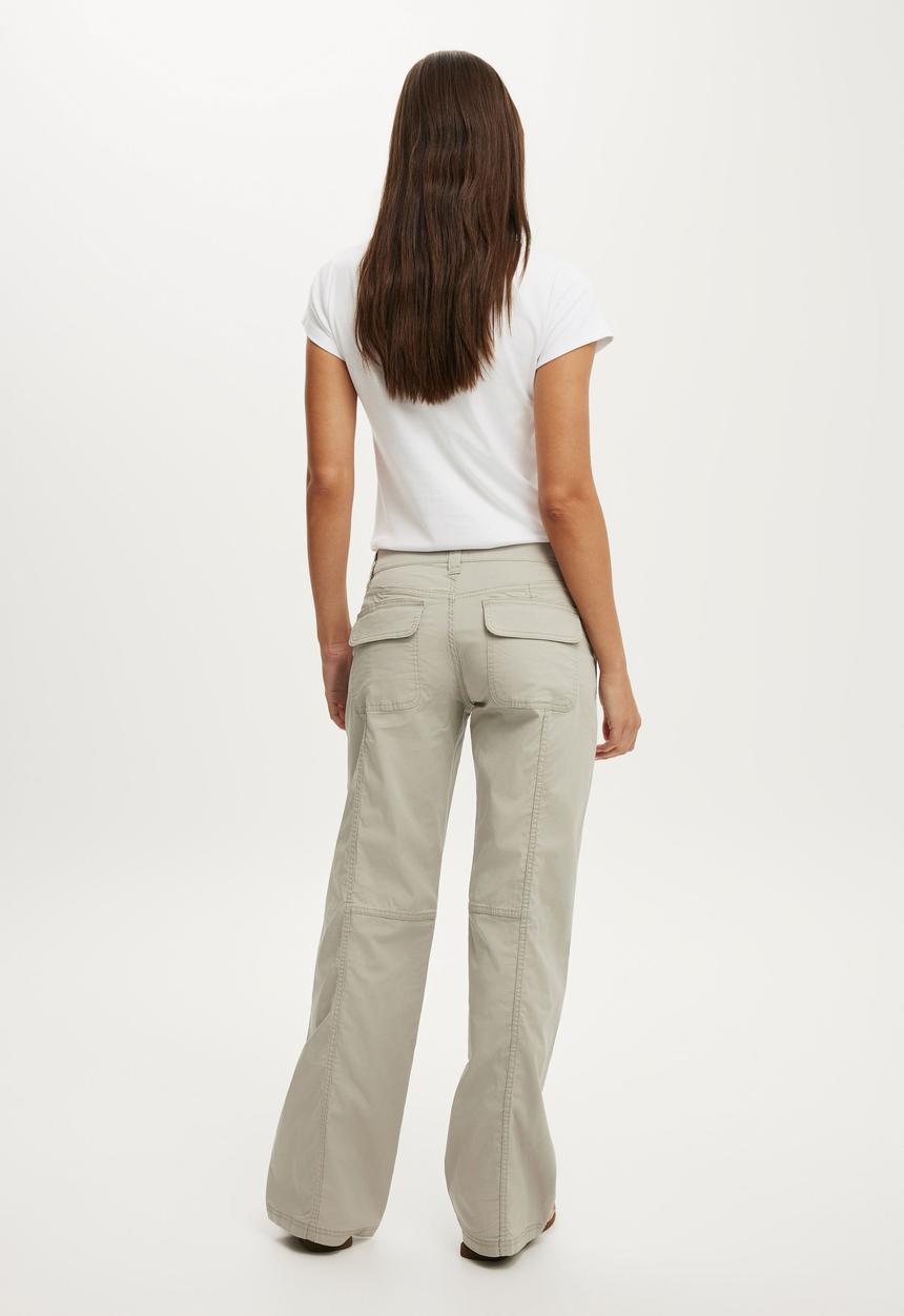 Lexi low rise utility pant - frosted slate