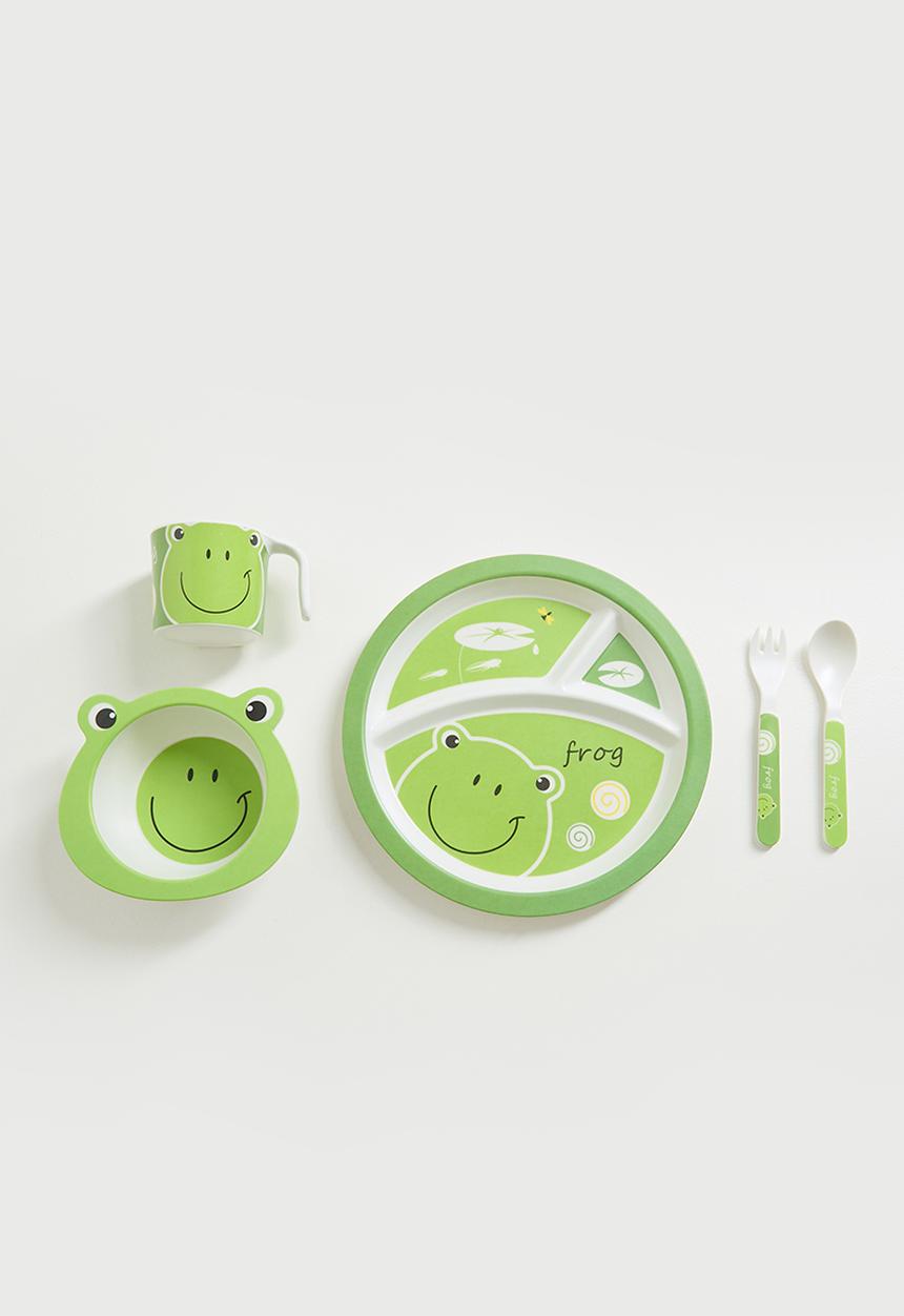 Pop Candy - Frog baby feeding kit - green