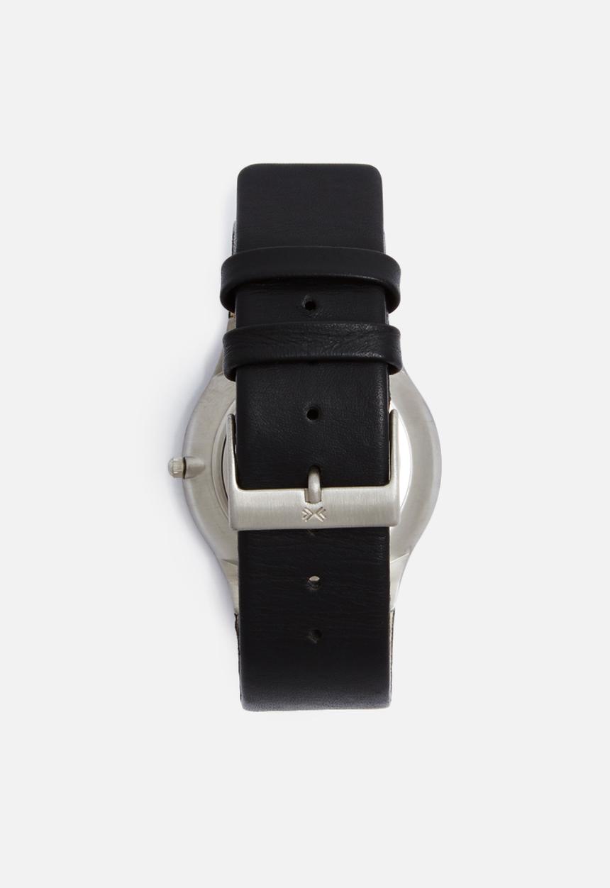 Skagen - Grenen  leather watch - black