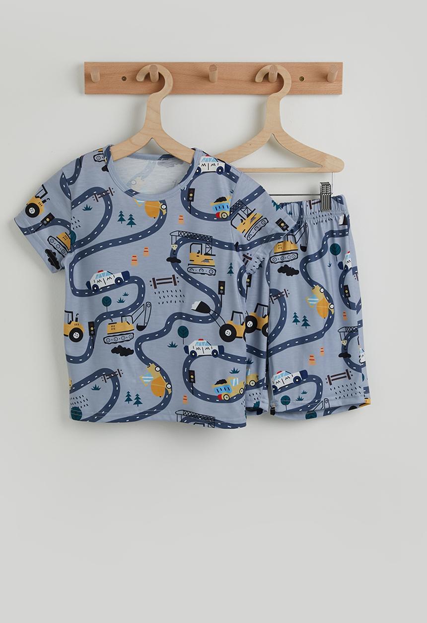 Pop Candy - Short pj set - grey/roadmap