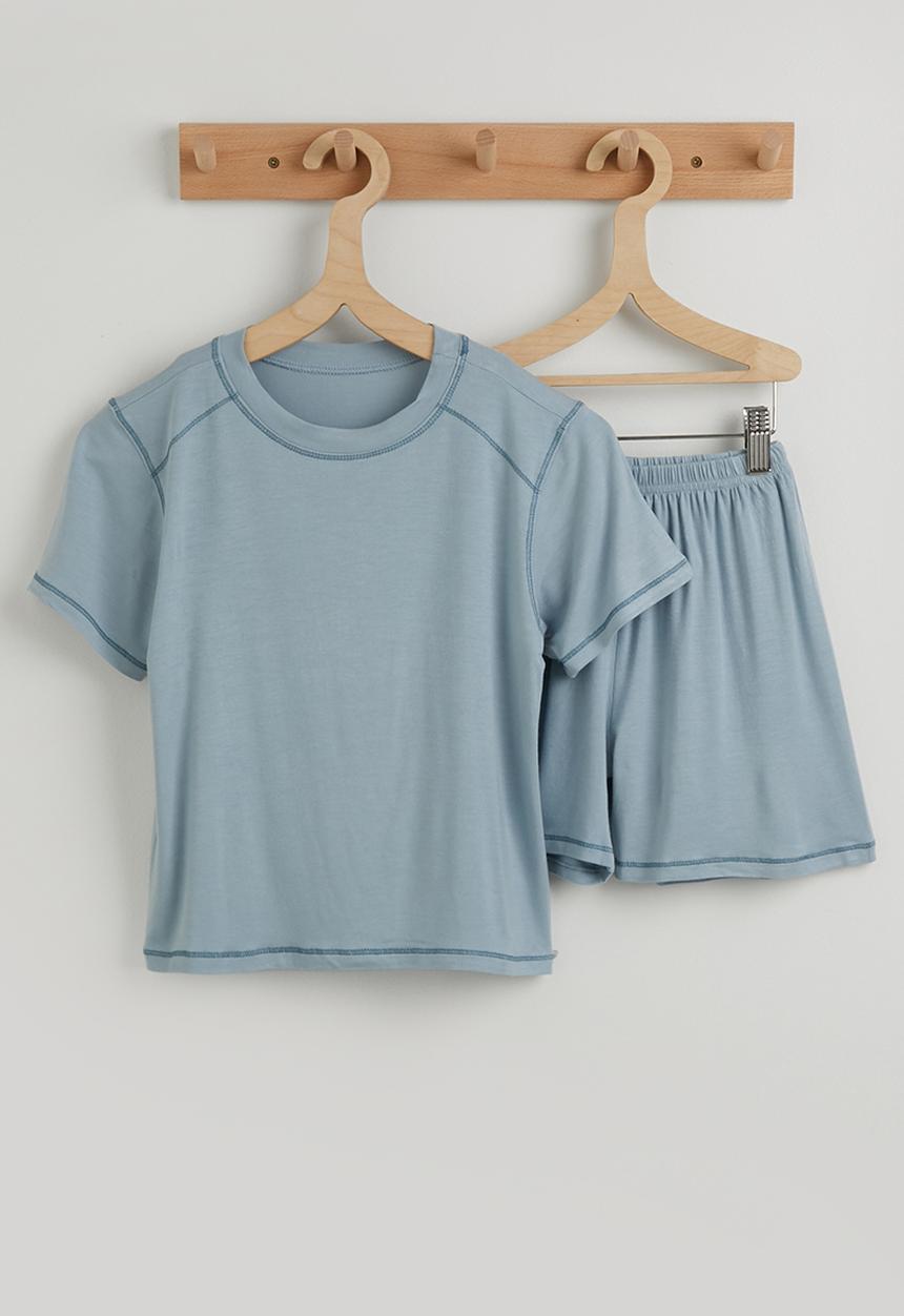 Pop Candy - Short pj set - serene blue