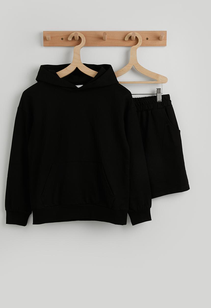 Pop Candy - Hoodie with sweatshorts - black