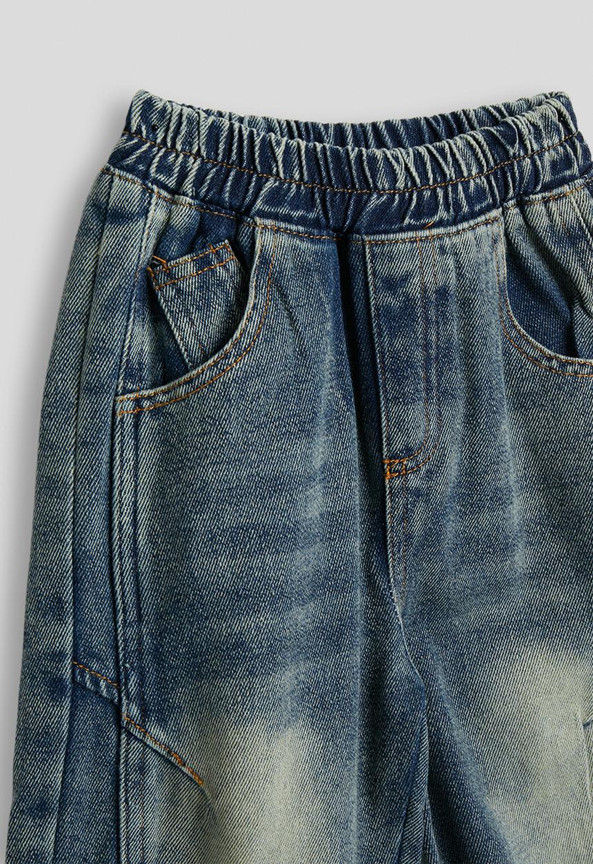 Pop Candy - Panelled stone wash jeans - blue