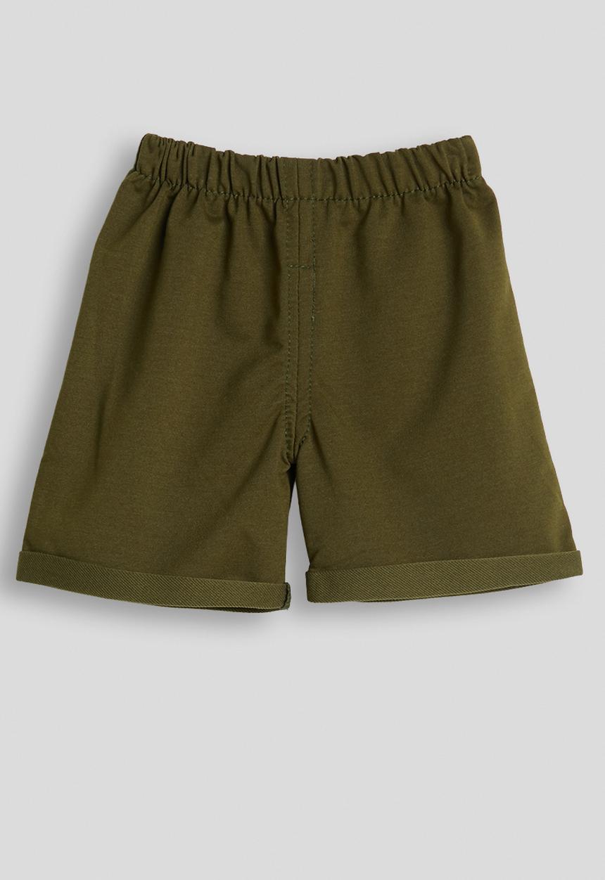Pop Candy - Rolled cuff shorts - dark olive