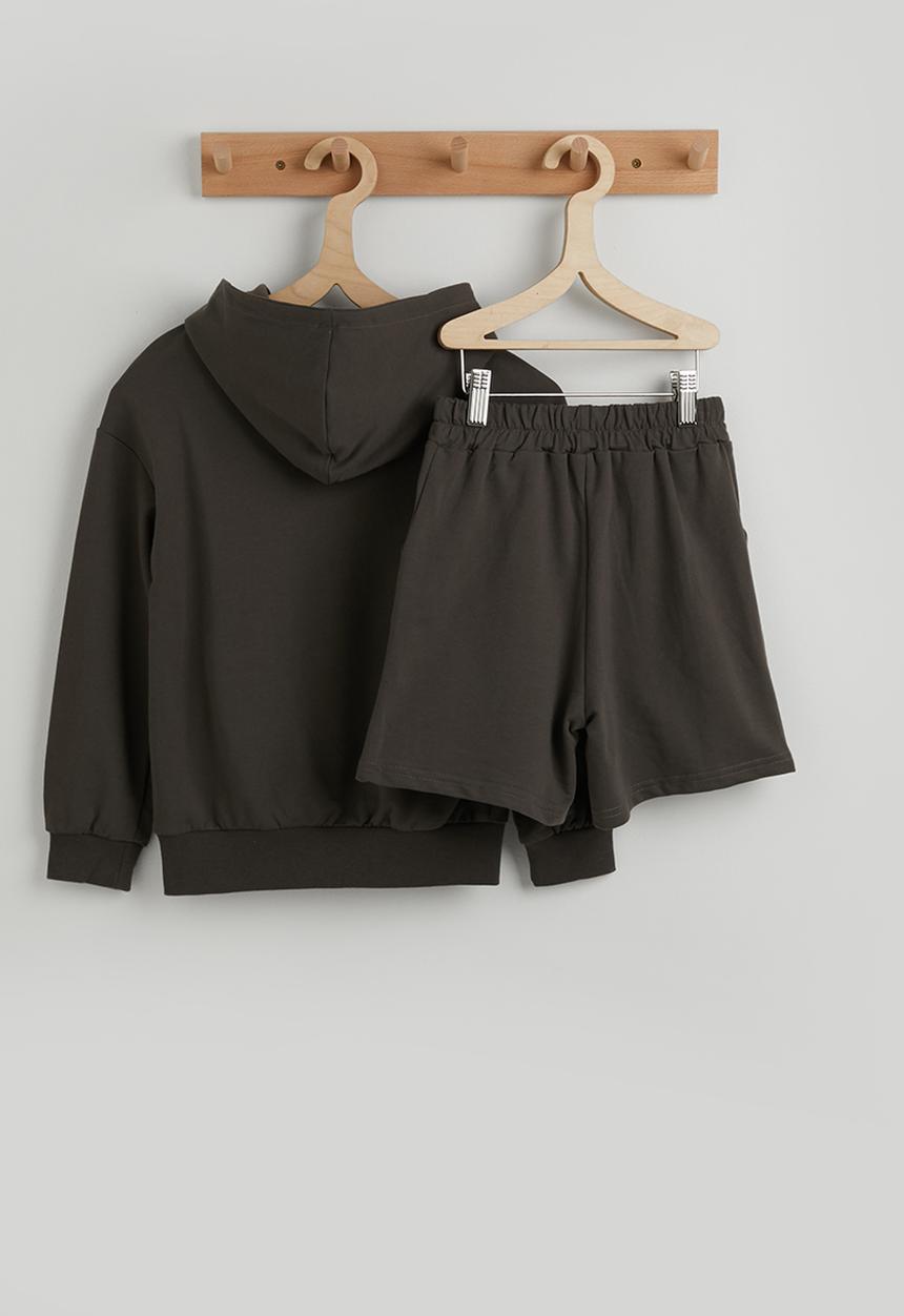 Pop Candy - Hoodie with sweatshorts - dark grey