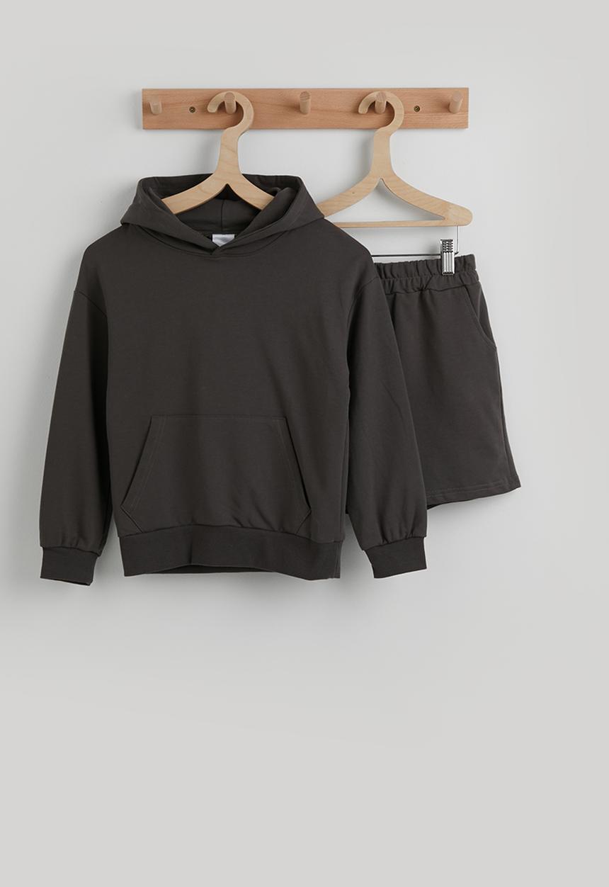 Pop Candy - Hoodie with sweatshorts - dark grey