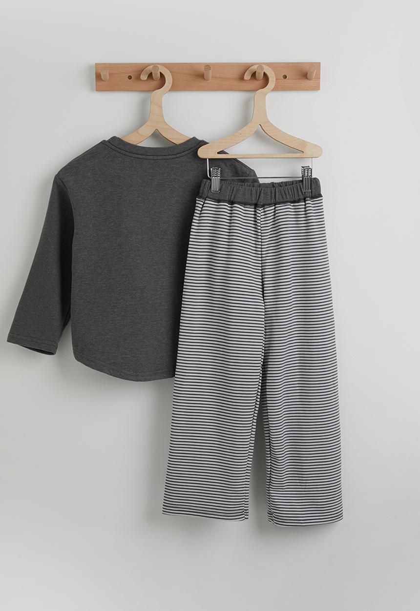 Pop Candy - Long pj set - grey 