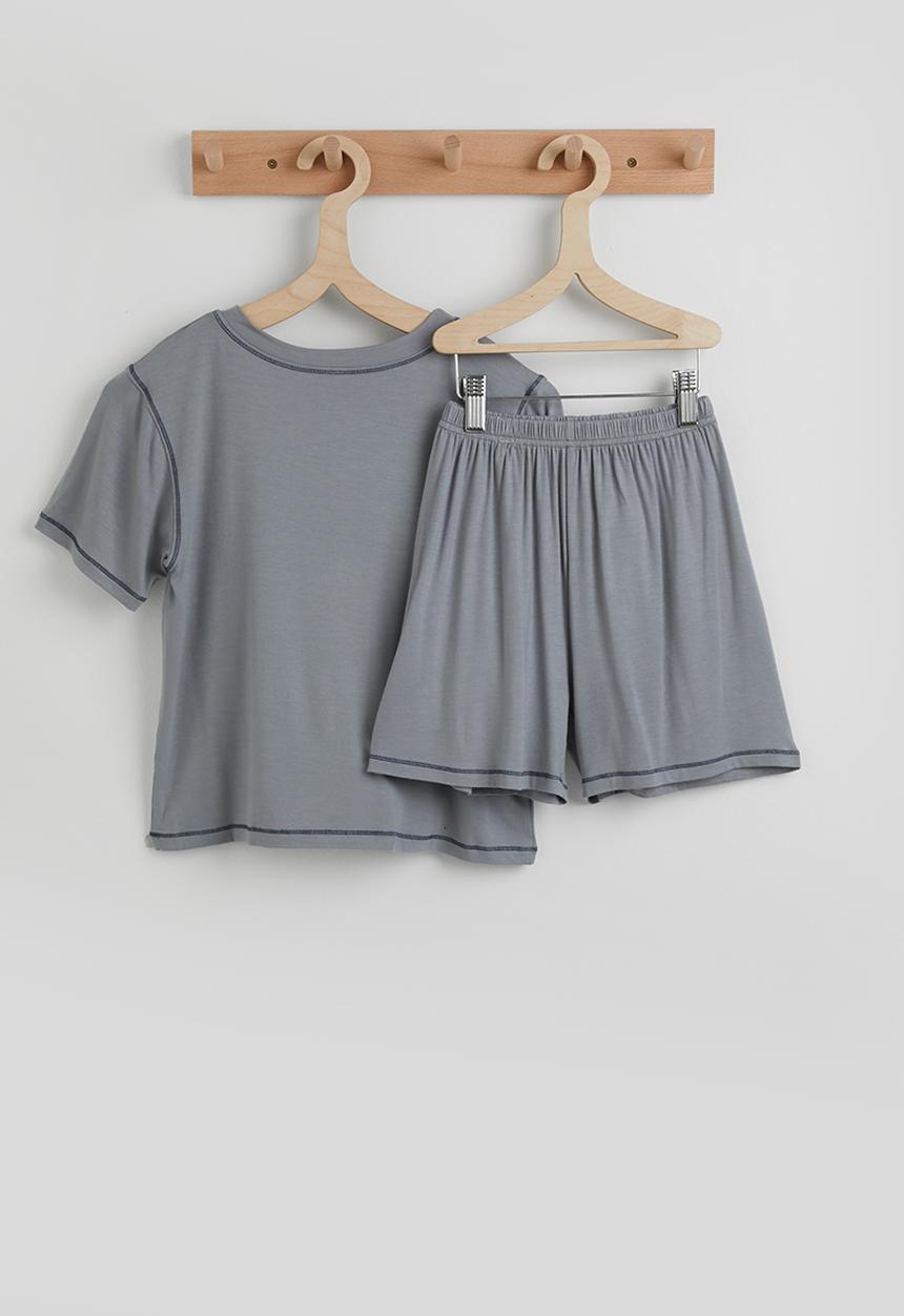 Pop Candy - Short pj set - grey