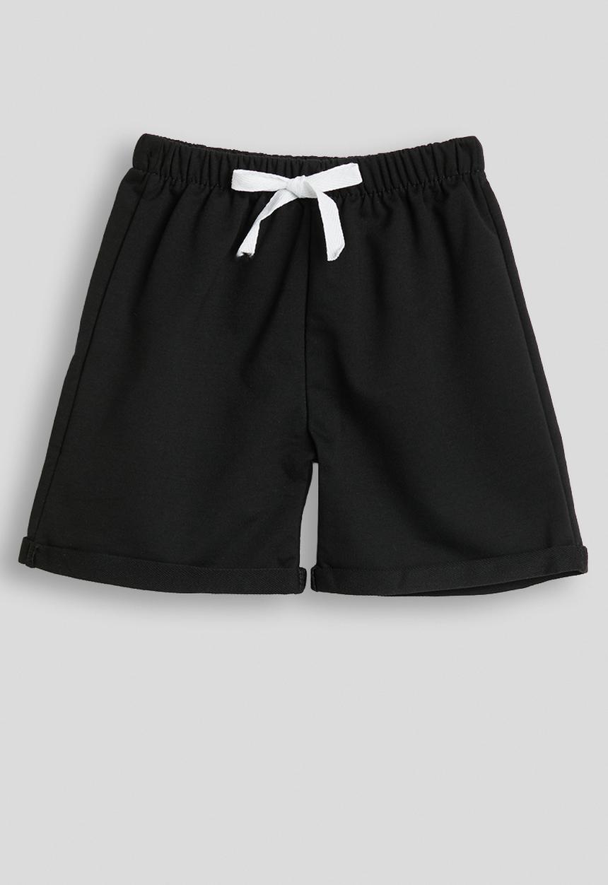 Pop Candy - Rolled cuff shorts - black