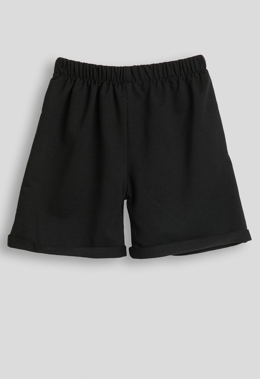 Pop Candy - Rolled cuff shorts - black