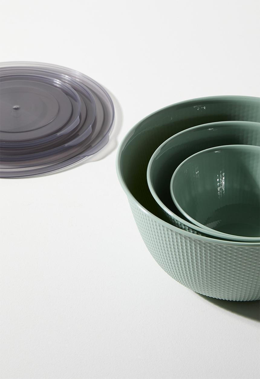 Excellent Houseware - Lope food storage set of 3 - Sage