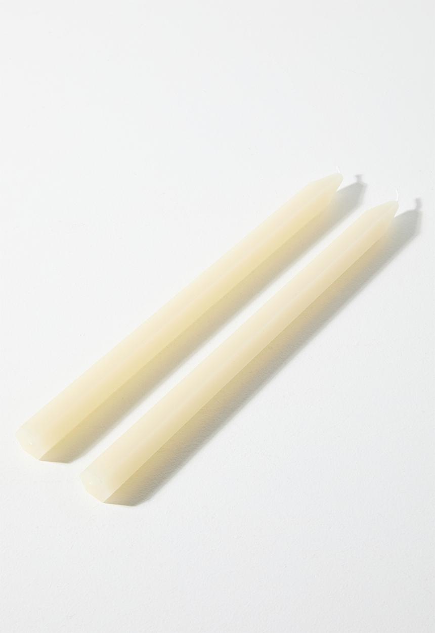 H&S - Dinner candle set of 2 - Ivory