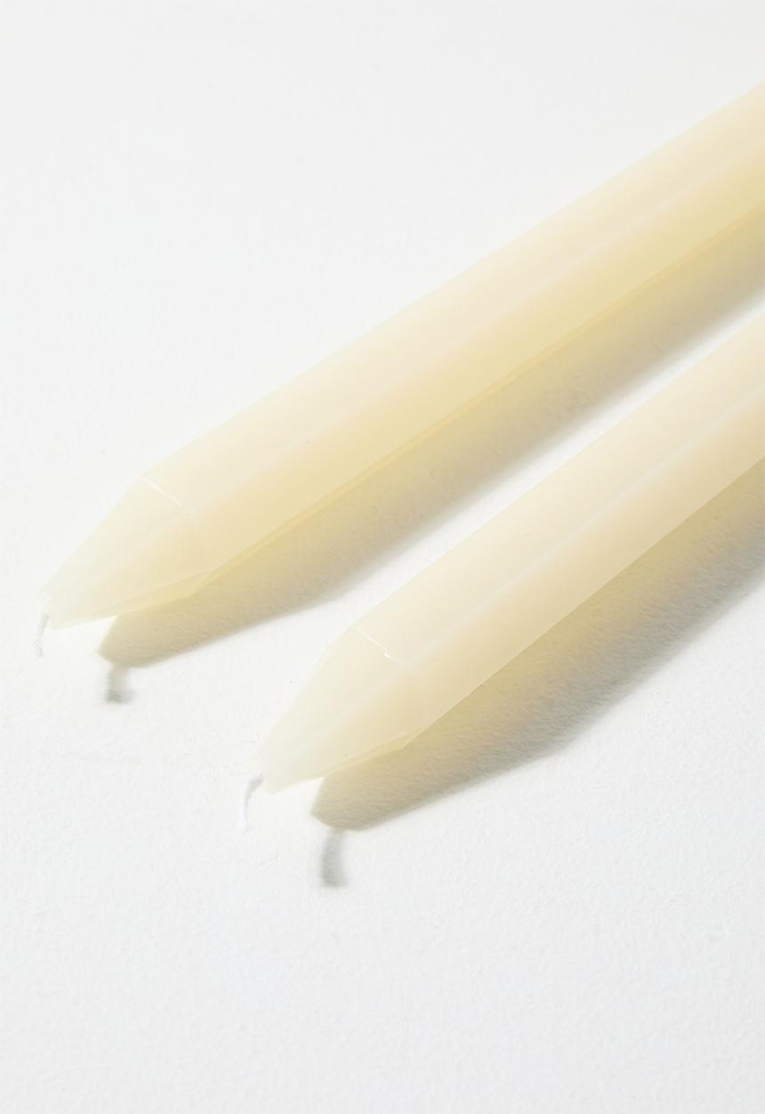 H&S - Dinner candle set of 2 - Ivory