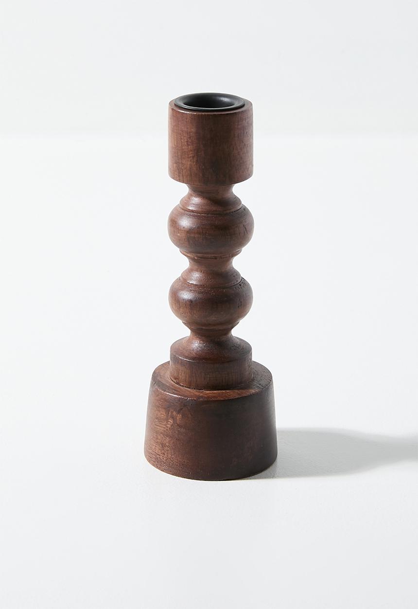 H&S - Indie wooden candle holder - Natural