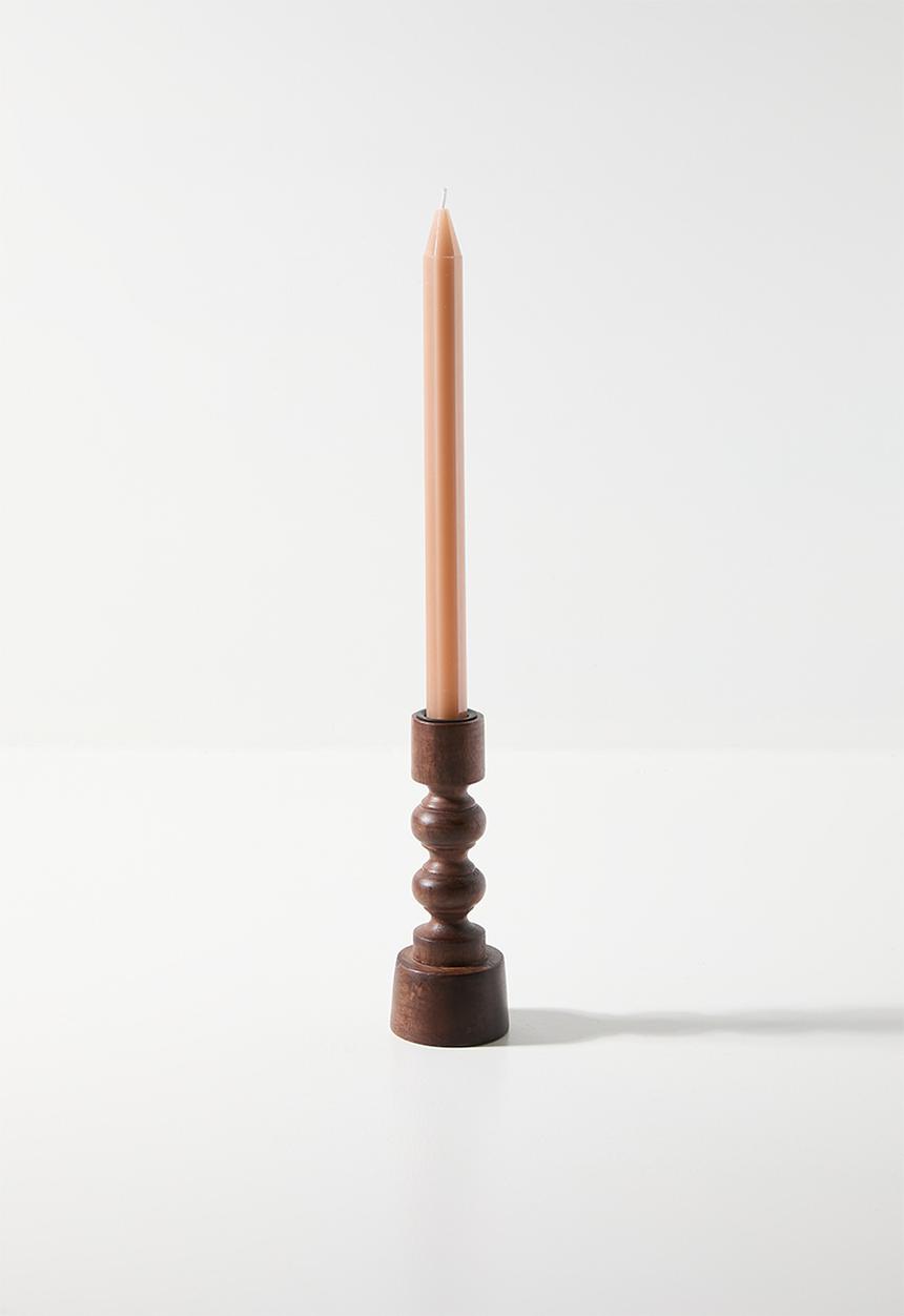 H&S - Indie wooden candle holder - Natural