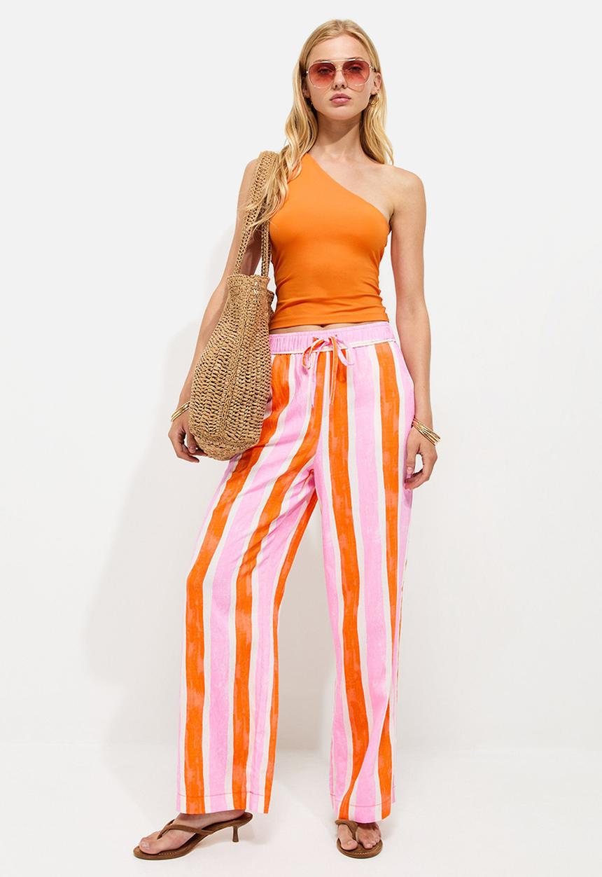 New Look - Demi stripe goya wl trouser - pink