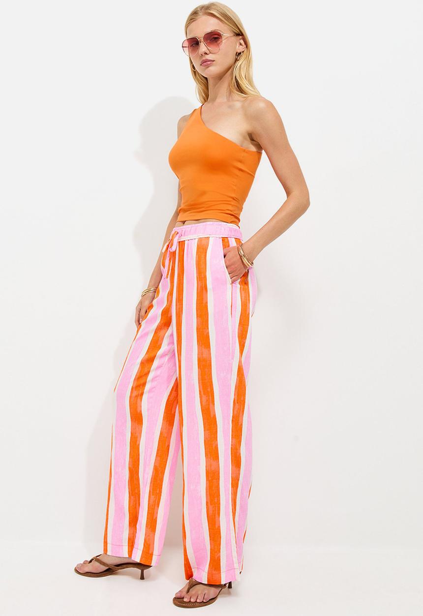 New Look - Demi stripe goya wl trouser - pink
