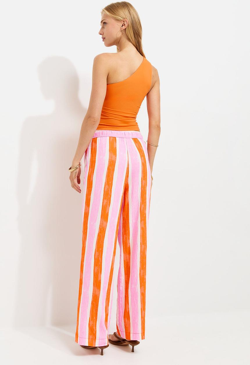New Look - Demi stripe goya wl trouser - pink