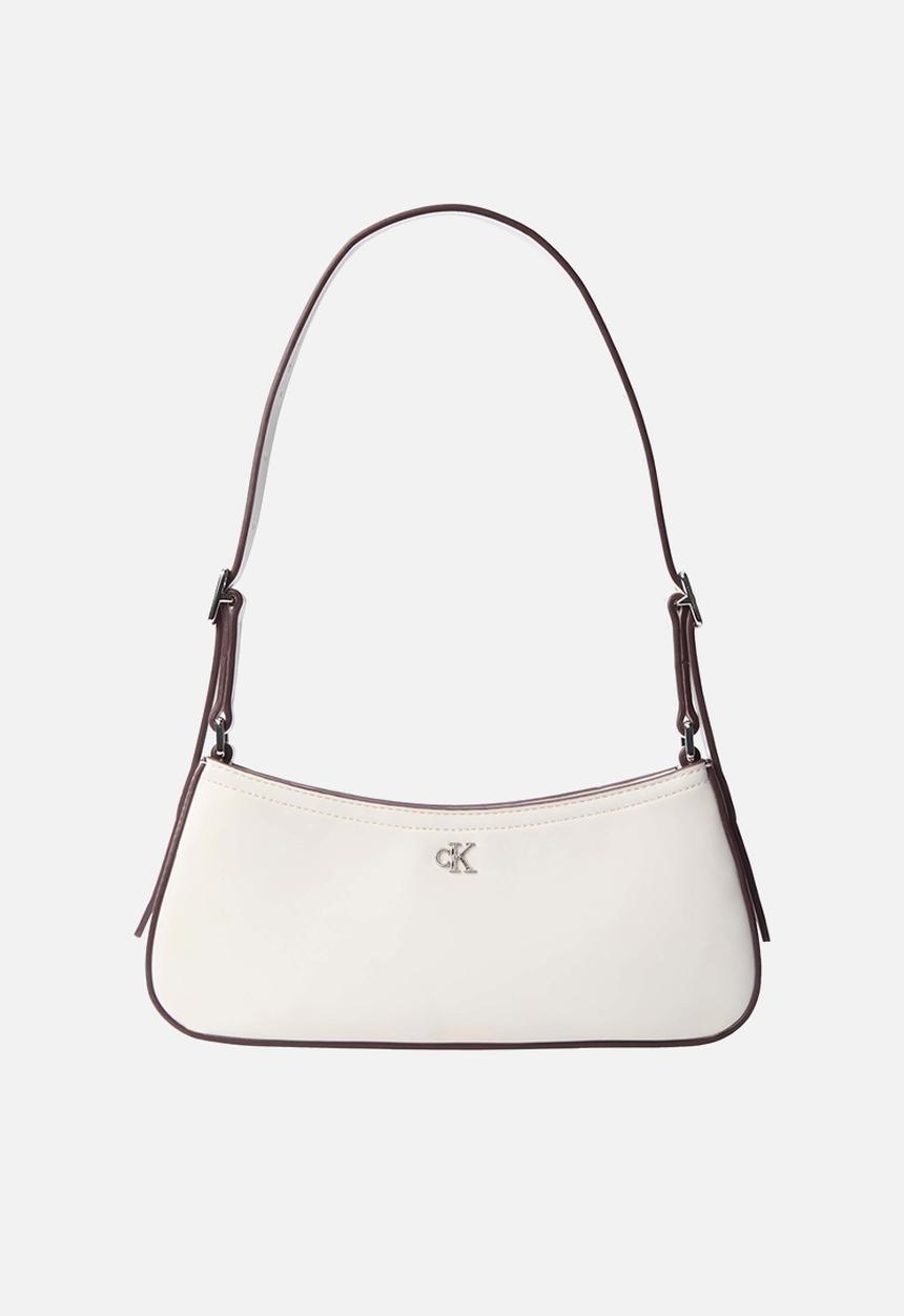 Calvin Klein - Ck small shoulder bag - white alyssum