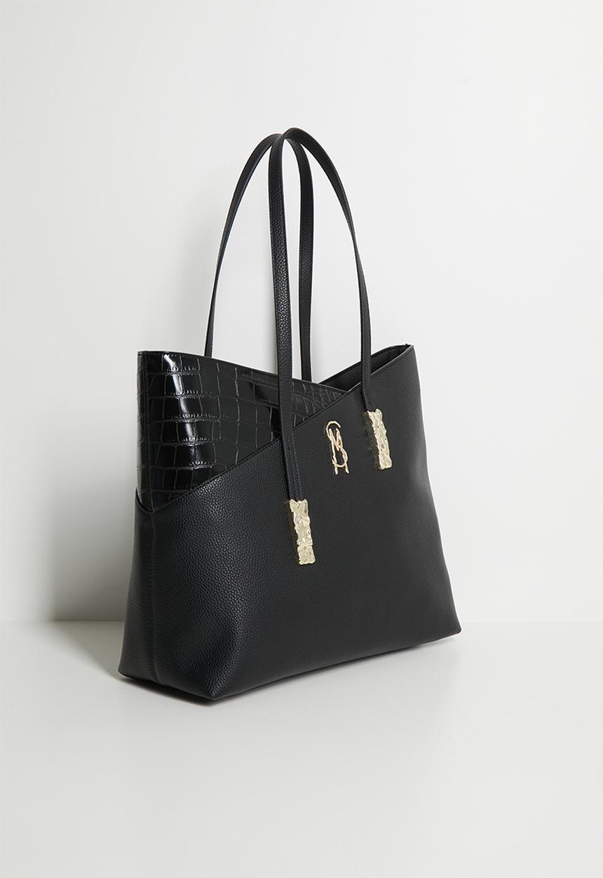 Steve Madden - Beliot-C  mini tote bag-black/gold