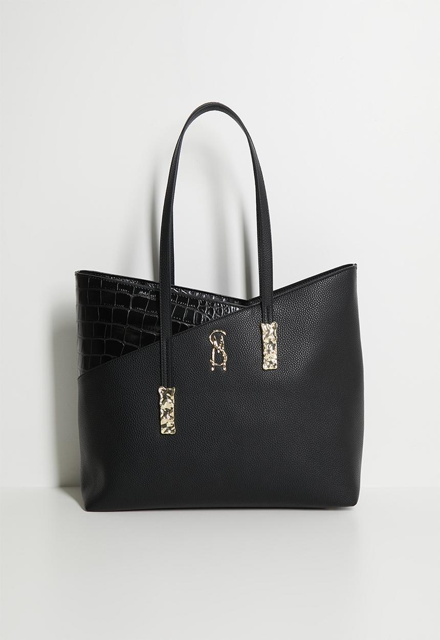 Steve Madden - Beliot-C  mini tote bag-black/gold