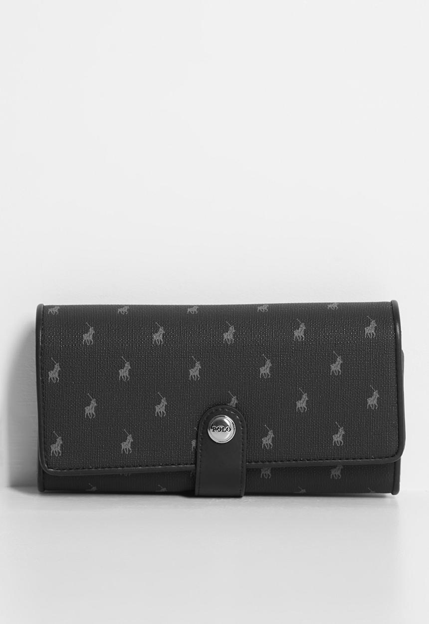 POLO - Iconic Trifold Purse - Black