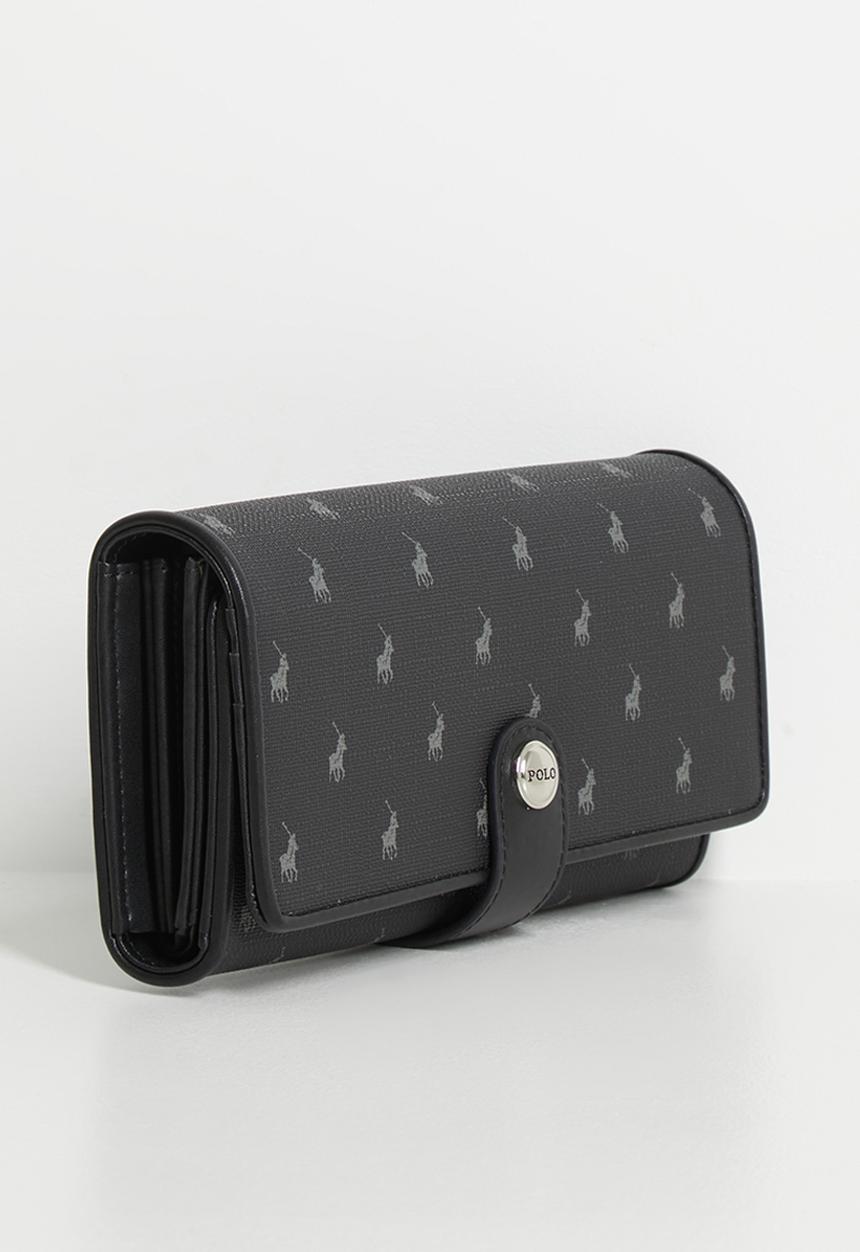 POLO - Iconic Trifold Purse - Black