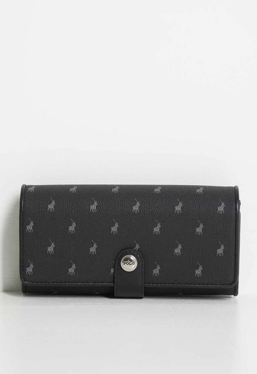 POLO - Iconic Trifold Purse - Black