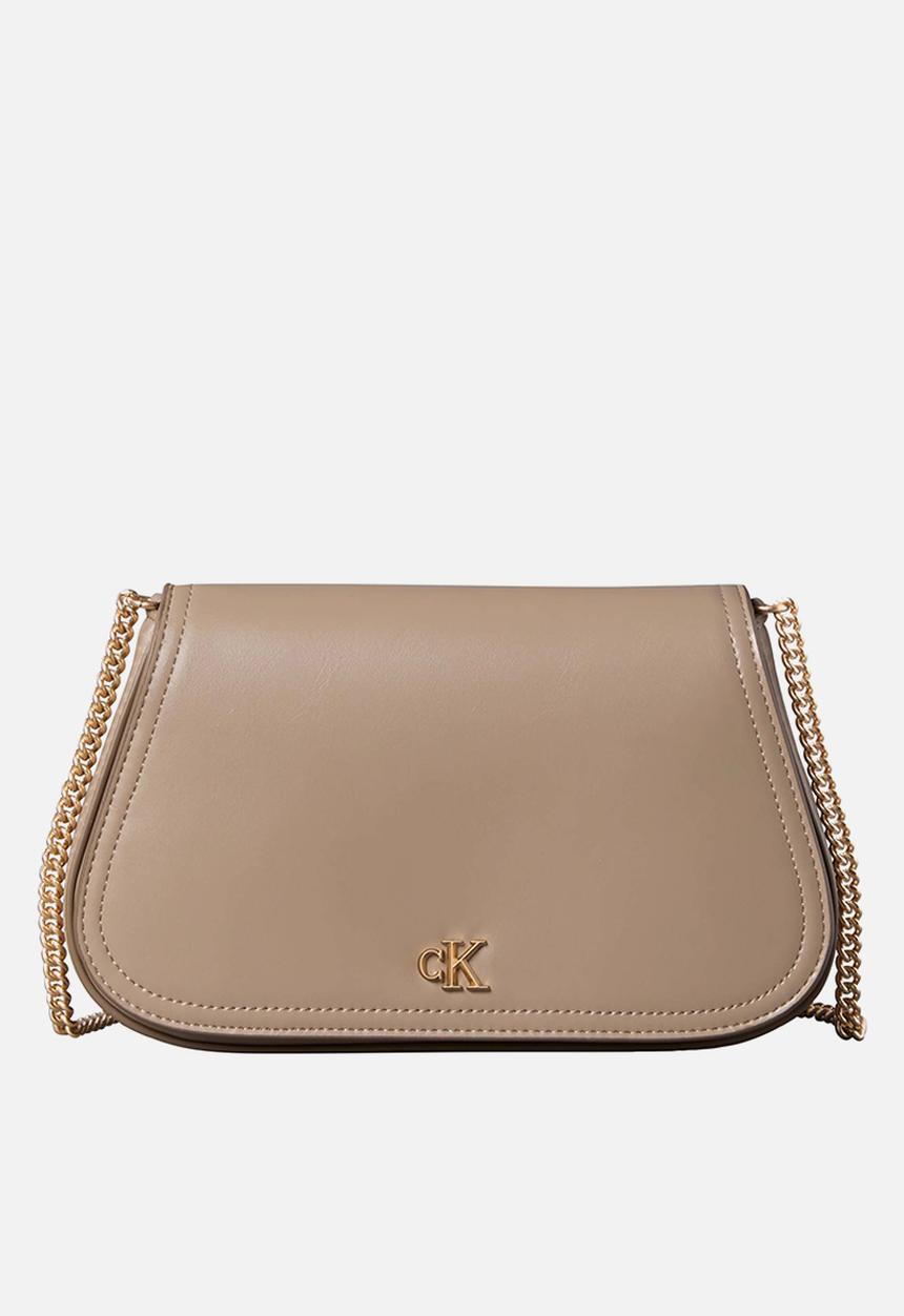Calvin Klein - Ck curved wallet on chain - desert taupe