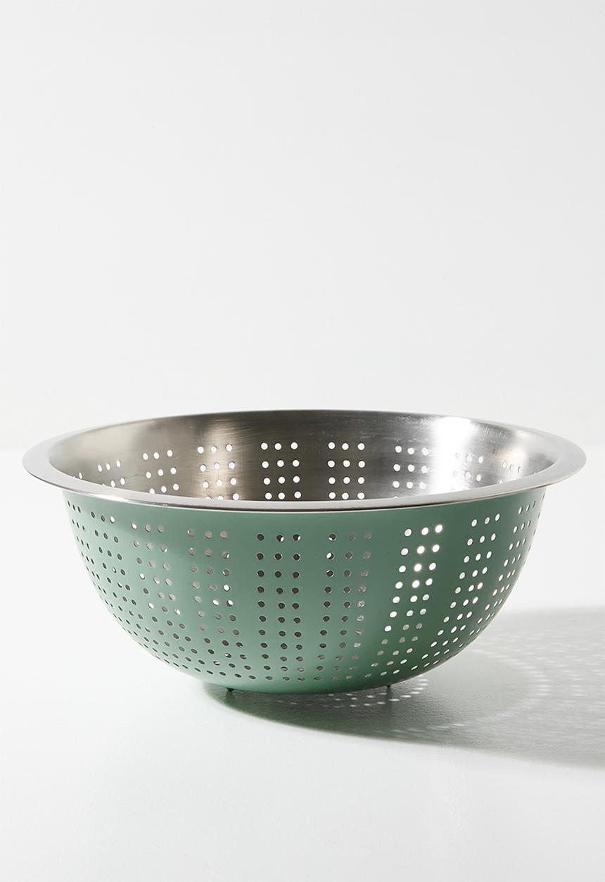 Excellent Houseware - Vevo stainless steel colander - Sage