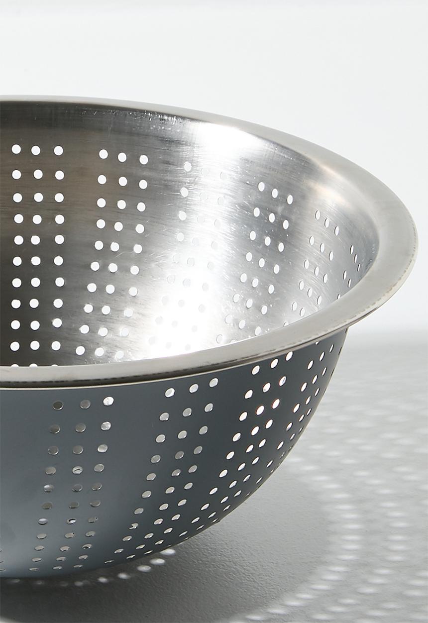 Excellent Houseware - Vevo stainless steel colander - Grey