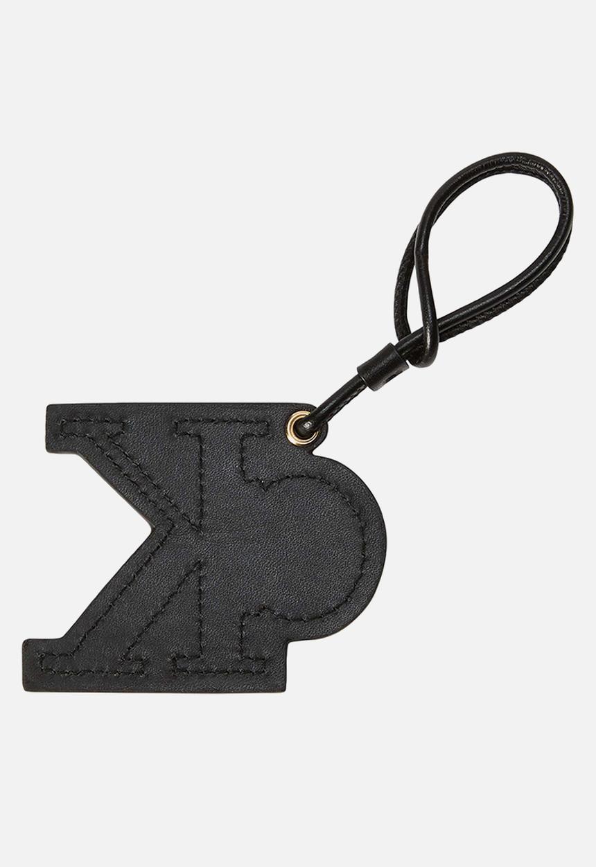 Calvin Klein - Deboss monogram patch bag charm - black