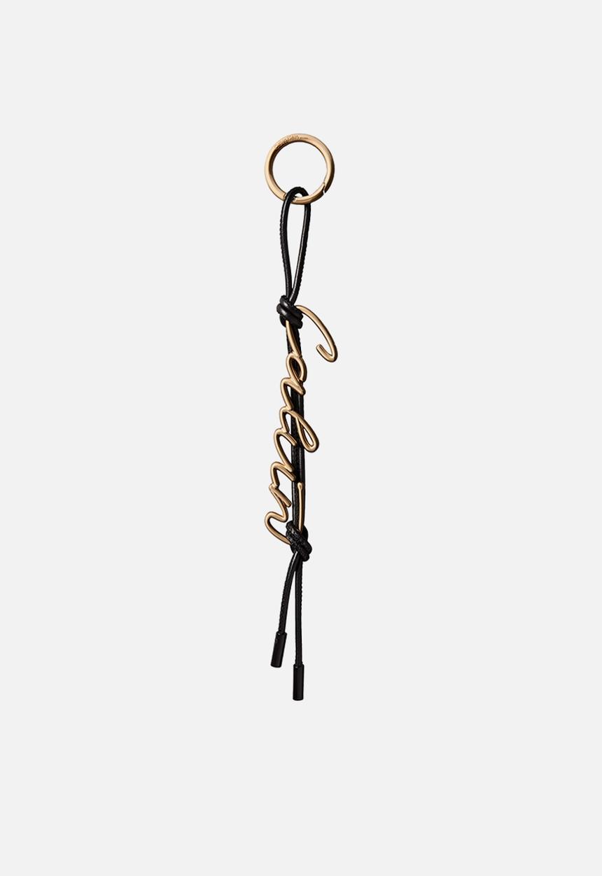 Calvin Klein - Knotted script hw bag charm - black