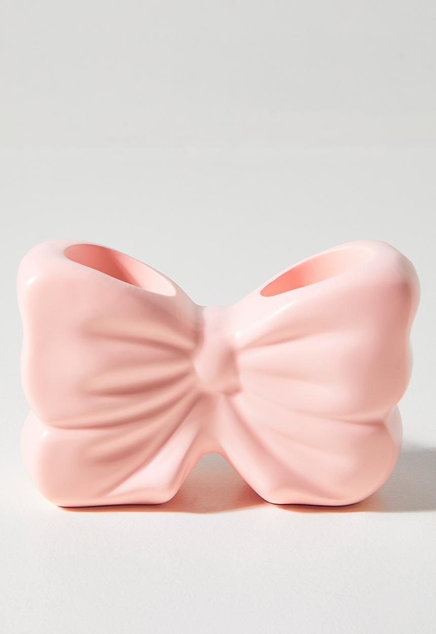 Pop Candy - Bow-shaped toothbrush holder - pink