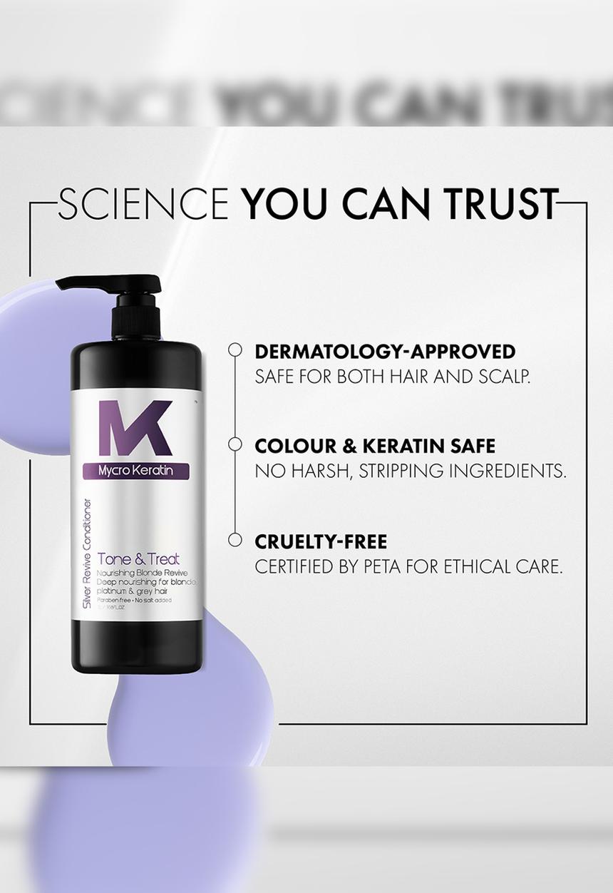 Mycro Keratin - Tone and Treat Silver Conditioner 1L