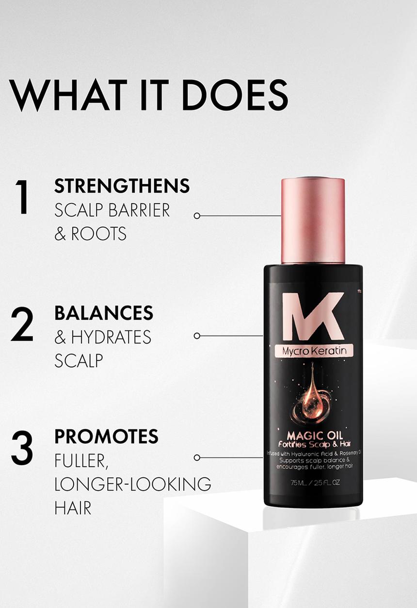 Mycro Keratin - Magic Oil Fortifying Scalp & Hair 75ml