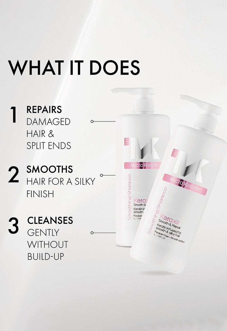 Mycro Keratin - Keraxir Smoothing Shampoo 1L