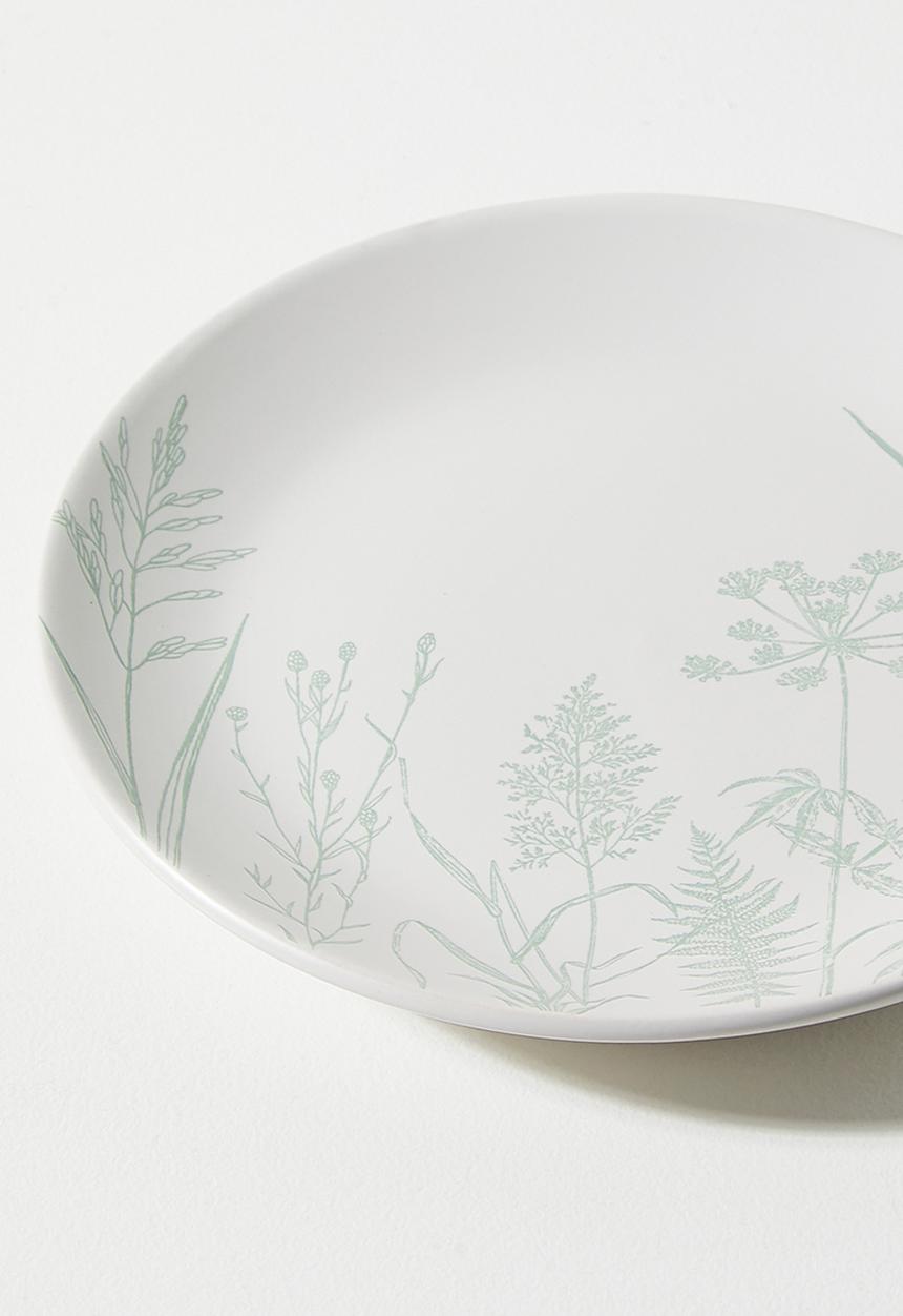 Excellent Houseware - Flora side plate set of 4 - Green