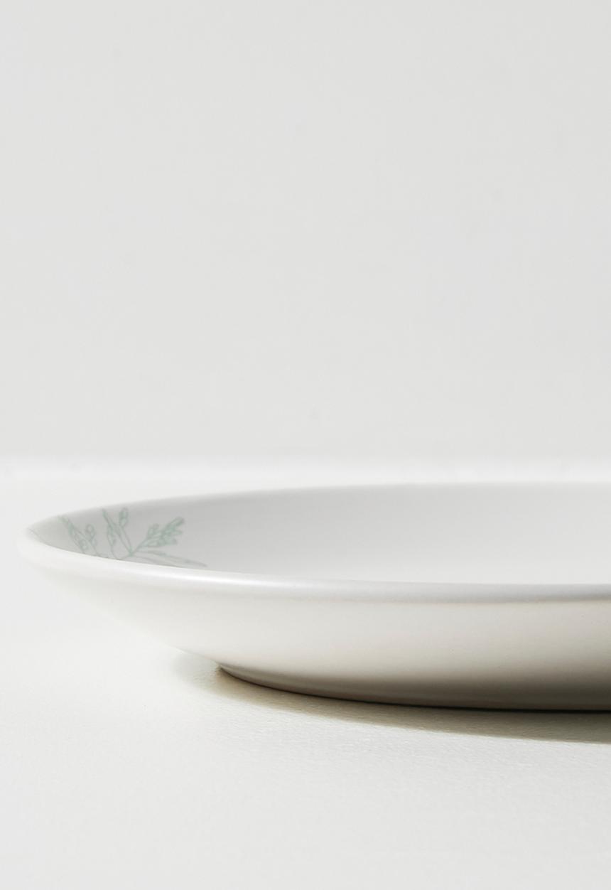 Excellent Houseware - Flora side plate set of 4 - Green
