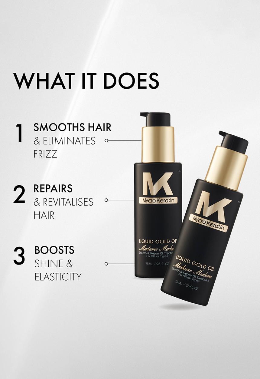 Mycro Keratin - Madame Madame Liquid Gold Smoothing Serum 50ml