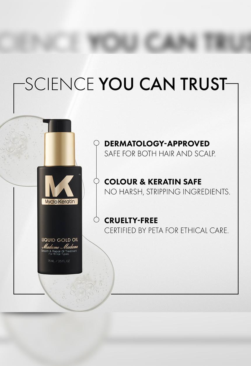 Mycro Keratin - Madame Madame Liquid Gold Smoothing Serum 50ml
