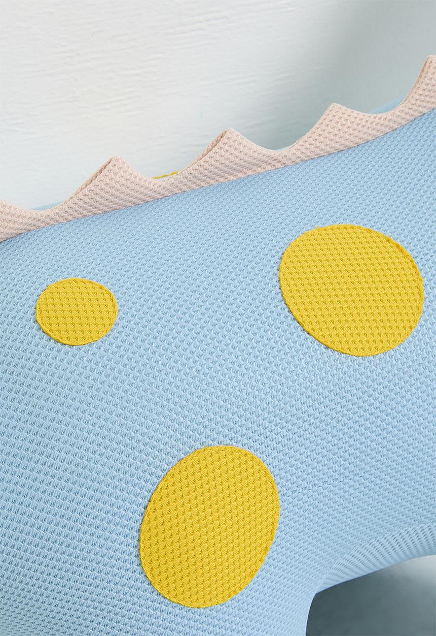 Pop Candy - Dino shaped ottoman - light blue