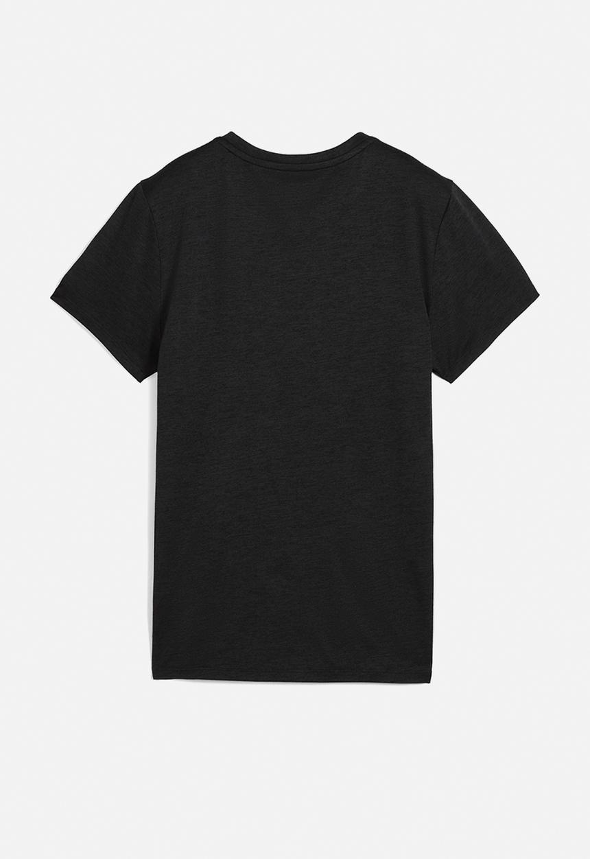 PUMA - Plus w tad essential heather logo tee - puma black heather