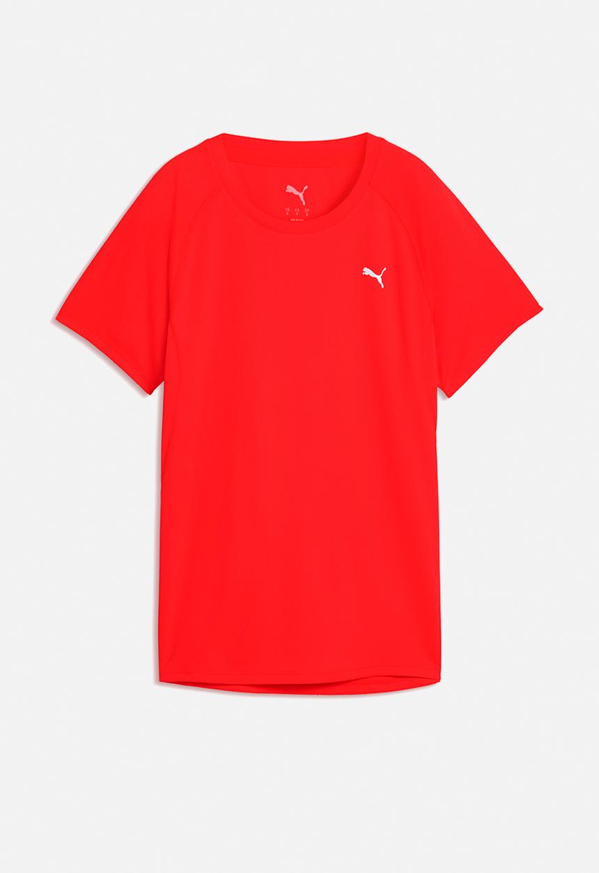 PUMA - Plus w run velocity tee (poly) - ultra red