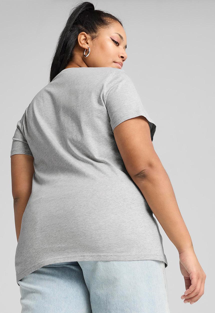 PUMA - Plus Ess No. 1 Logo Tee Light Gray Heather - Light Gray Heather