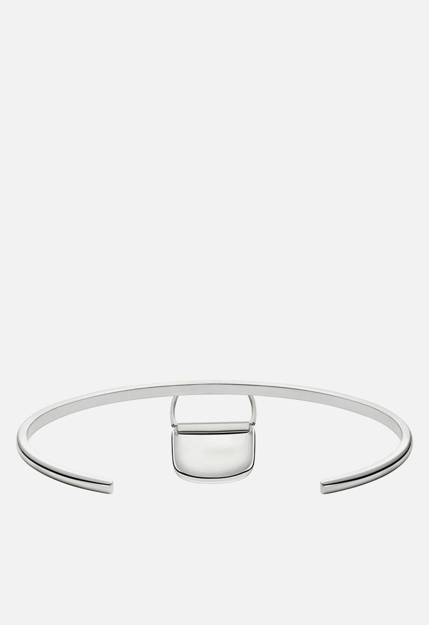 Diesel  - DX1621040 Oval D Logo Necklace - Silver